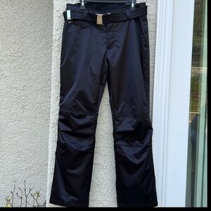 BOGNER Women's Sport Fraenzi Shiney Black Belted Ski Pant Size 12